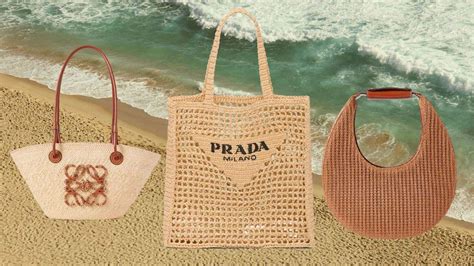 prada designer beach bag.